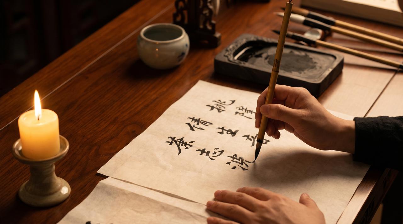 香蕉视频书法艺术视频教程 – 毛笔字入门视频演示，www.fzlmum.cn